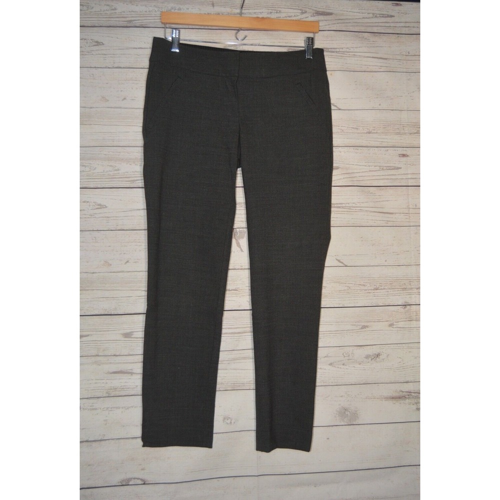 LOFT Women's Sz 2 Gray Marissa SKINNY Wool Blend Casual Work Pants- Ann Taylor